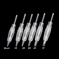 disposable screw tattoo needle cartridge for premium charmant tattoo machine 1r 3r 5r 5f 7f for permanent makeup eyebrow lips