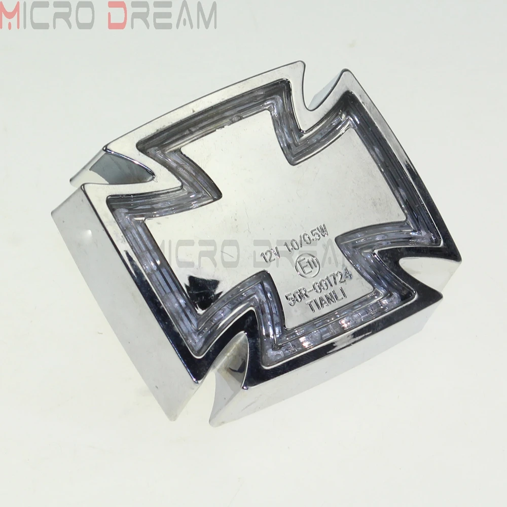 Универсальный хромированный светодиодный задний фонарь для мотоцикла Harley Sportster