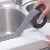 1 roll waterproof mold proof adhesive tape durable use pvc material kitchen bathroom wall sealing tape gadgets