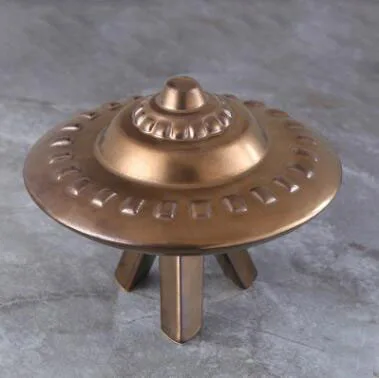 Copper UFO Креативная Керамическая скульптура космонавта, робот, ракета, Космический человек, статуя, домашнее украшение, космонавт, керамический декор для стола 05293 - Цвет: Copper UFO