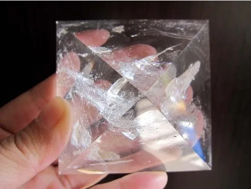 Прозрачная искусственная резьба в виде пирамиды 270 г|crystal lift|crystal 3d laser blockscrystal wand sex
