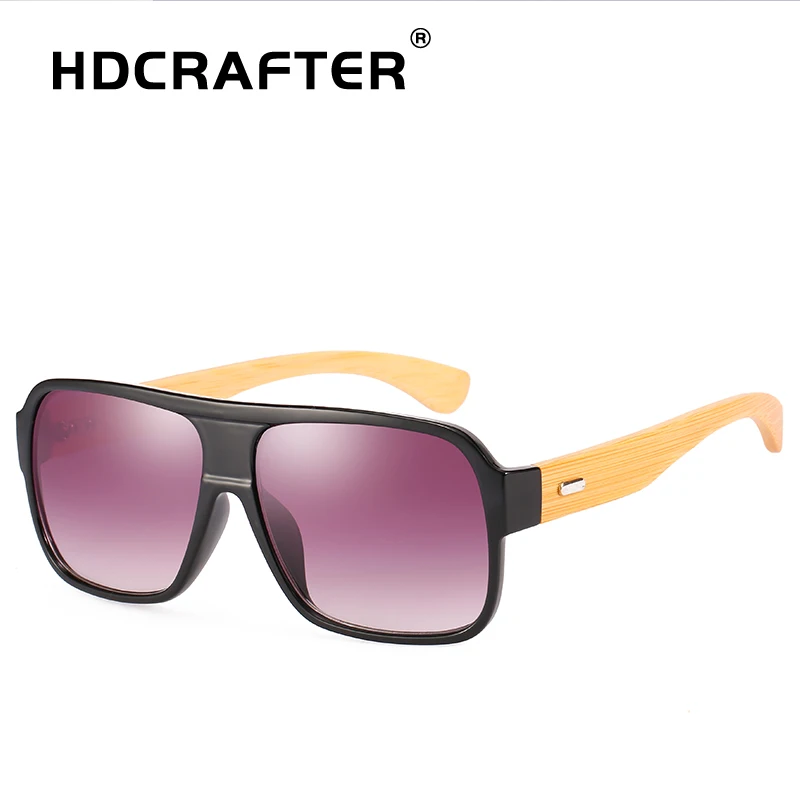 HDCRAFTER бамбуковые солнечные очки Для мужчин UV400 брендовые дизайнерские