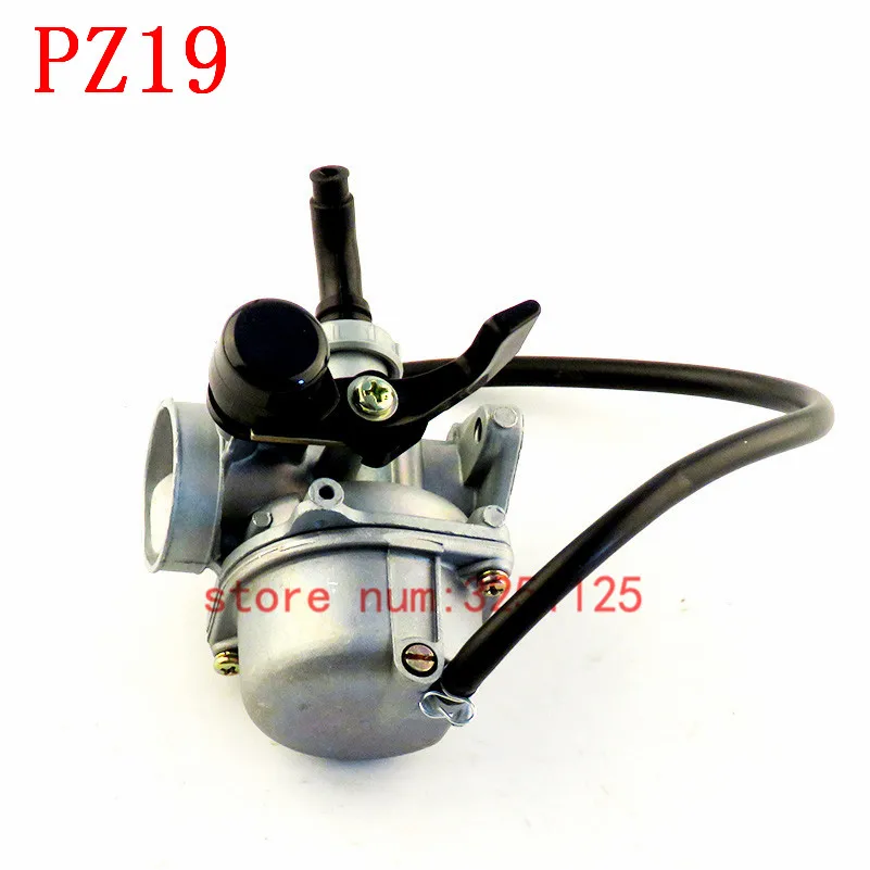 Моторный магазин PZ19 19 мм карбюратор для мотоцикла 50cc 70cc 90cc 110cc 125cc ATV Dirt Bike Go Kart Carb Choke Taotao карбюратор