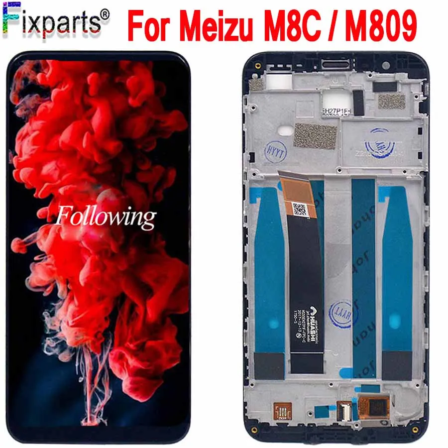

2018 NEW For Meizu M8C LCD Display With Touch Screen With Frame Digitizer Assembly For Meizu M8 C M809L M810H LCD