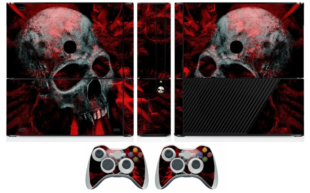 Виниловая наклейка с черепом 251 Защитная пленка для Microsoft Xbox 360 E и 2 контроллеров