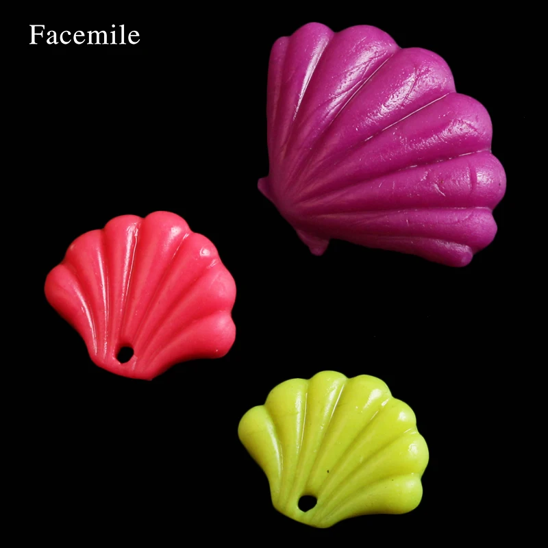 Ракушка гребешок Силиконовое мыло для помадки 3D бриллиантовое желе конфеты