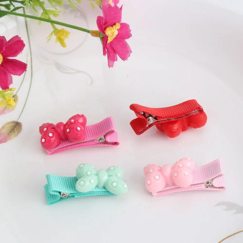 Новинка цветные детские заколки для волос из смолы с изображением кота и овцы
