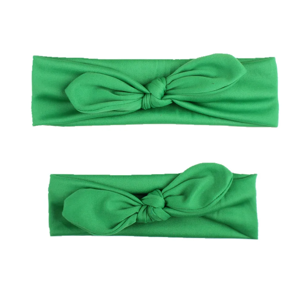Ободок для волос с бантом Женский модная эластичная повязка на голову тюрбан