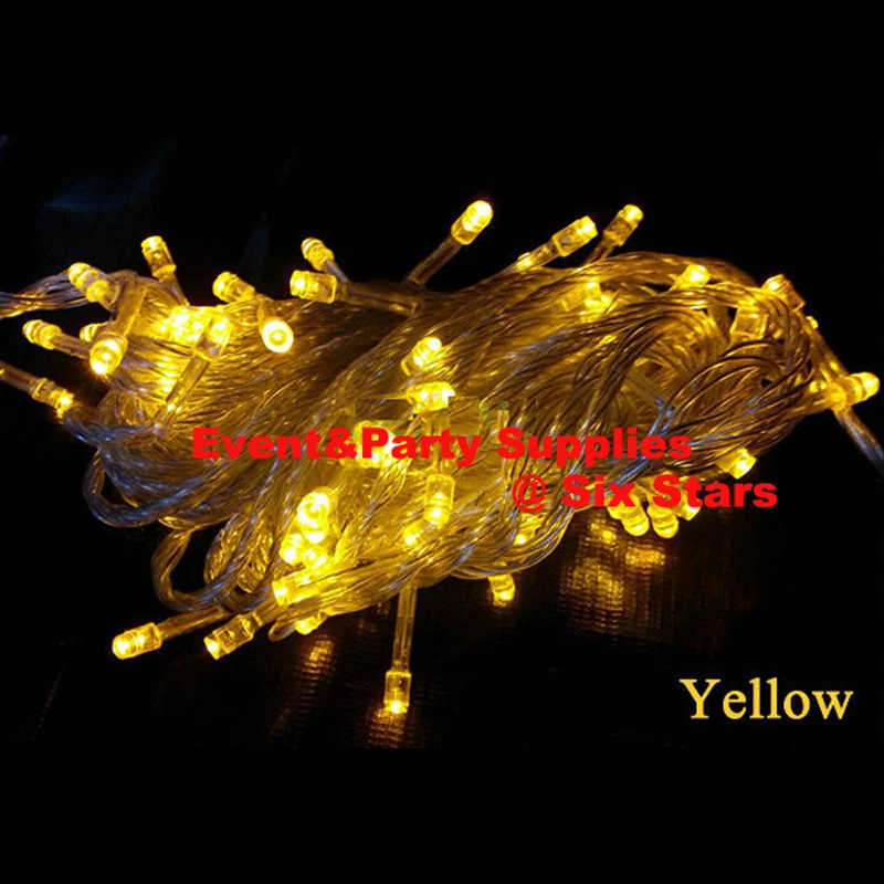 Разноцветный 100 светодиодный светильник 10 м 220 В декоративный для рождественской