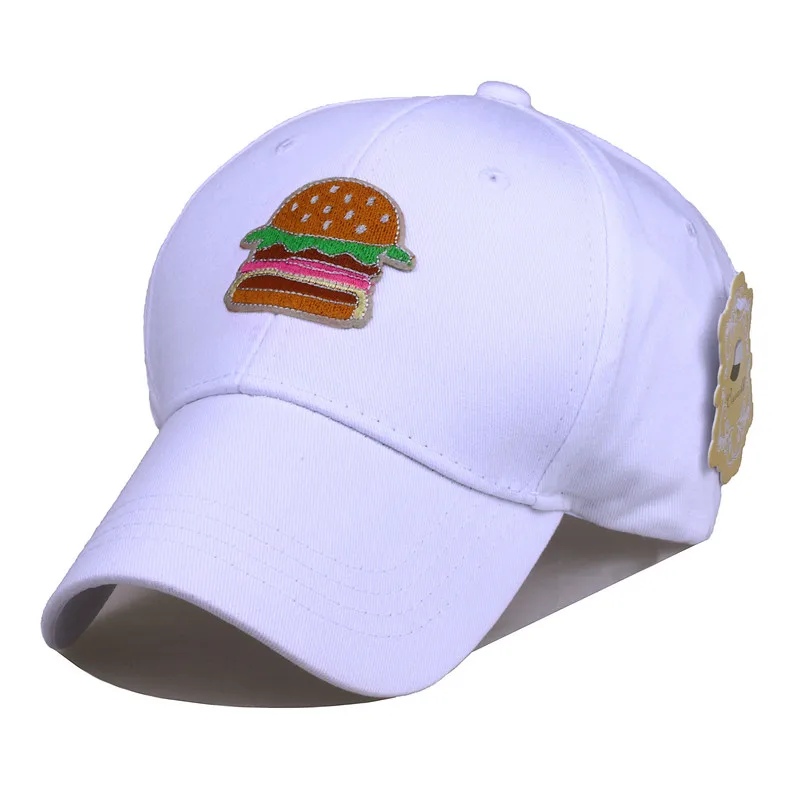 Cruoxibb Мода 2017 г. милые крутые гамбургер Casquette бейсболка для женщин мужские шляпы и