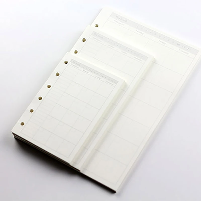 TUNACOCO A5/A6/A7 простой чехол книжка из ПВХ с 6 отверстиями Ежедневный дневник