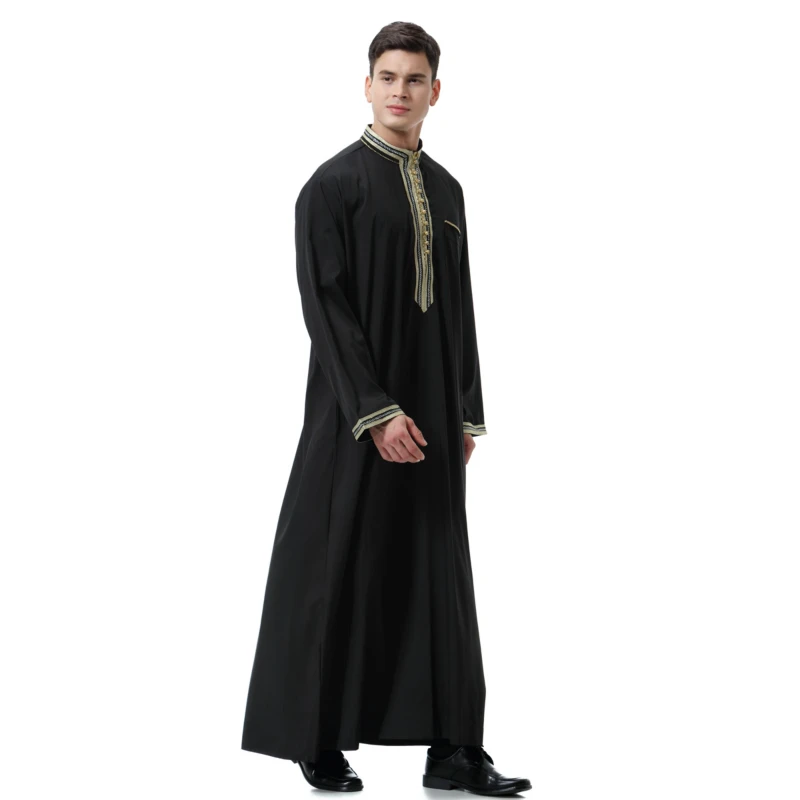Мусульманский человек абайя арабский Caftan Средний Восток мужской Халат