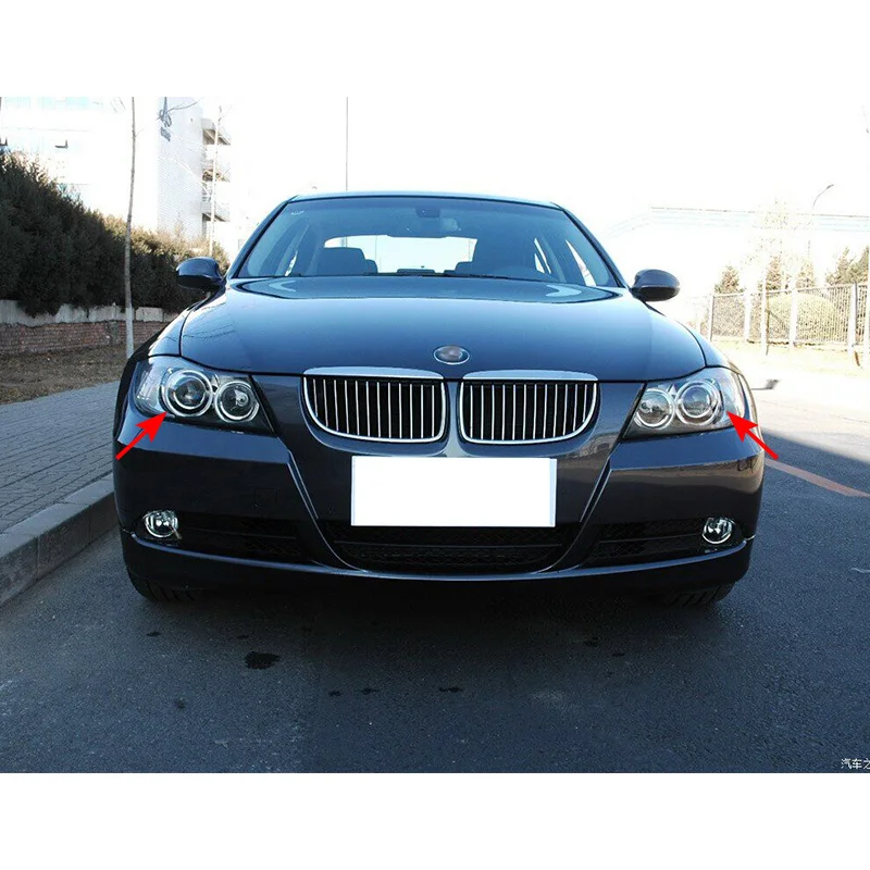 Пара крышек для автомобильных фар крышка объектива фары подходит BMW E90 2005-2012 Xenon HID