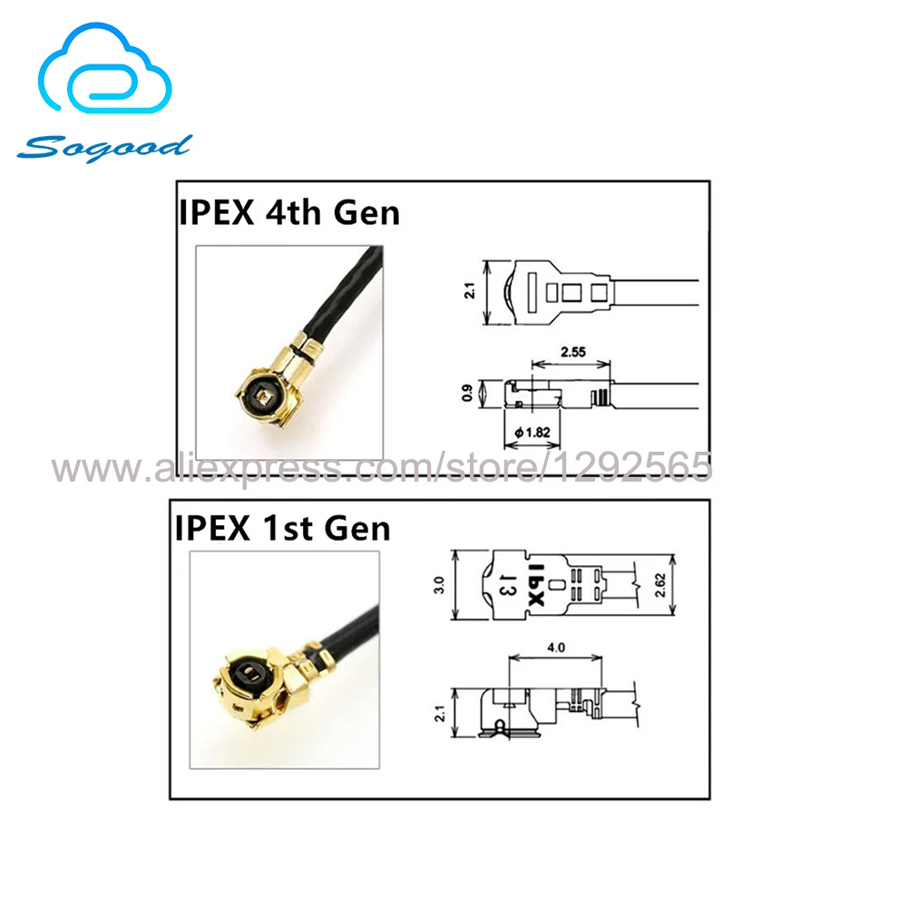 Кабель удлинитель IPEX4 на гнездо SMA Удлинительный кабель модель MHF4 для планшетов