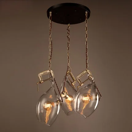 Лофт лампа винтажные светильники креативное стекло подвесной светильник