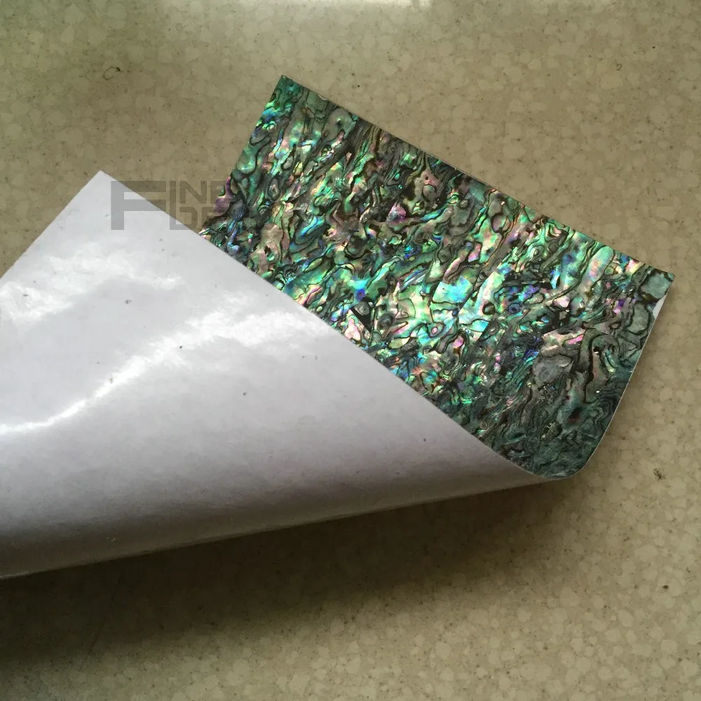 Ламинат AAA класса Новая Зеландия paua shell с самоклеющейся наклейкой подложки для музыкального инструмента инкрустация