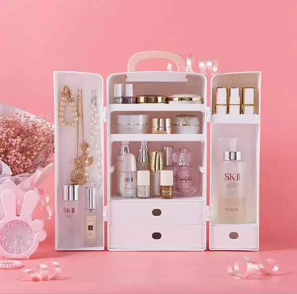 1 шт. портативный органайзер для косметики контейнер ювелирных изделий