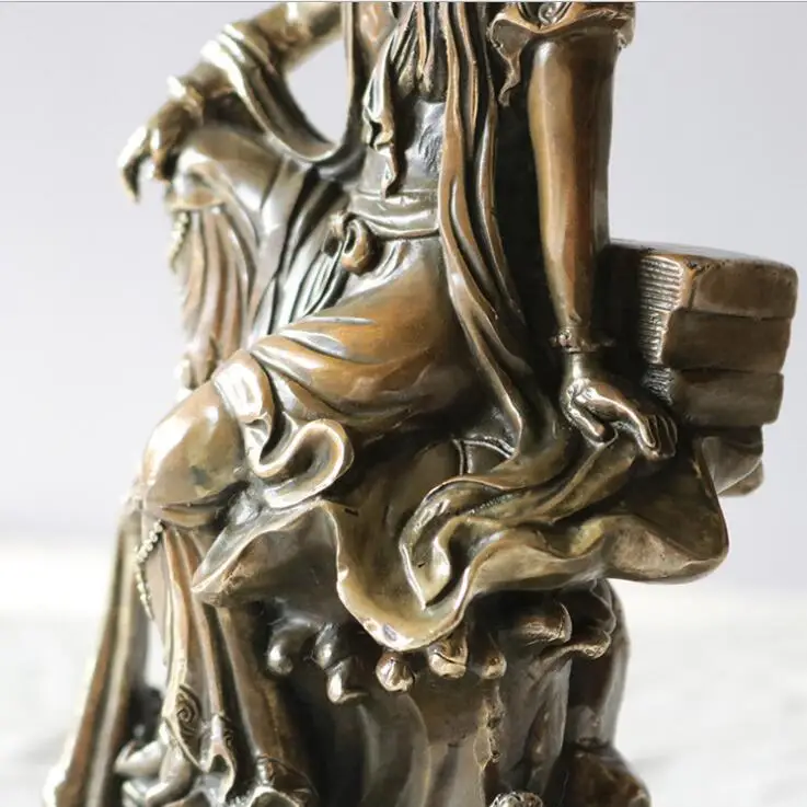 SCY медная Богиня милости украшения автономная статуя Будды Бодхисаттва Прямая