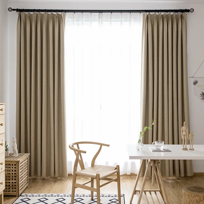 Занавес s сплошной цвет cortinas полный затемненный занавес современный cortinas Para sala de estar для украшения дома гостиной - Цвет: as picture