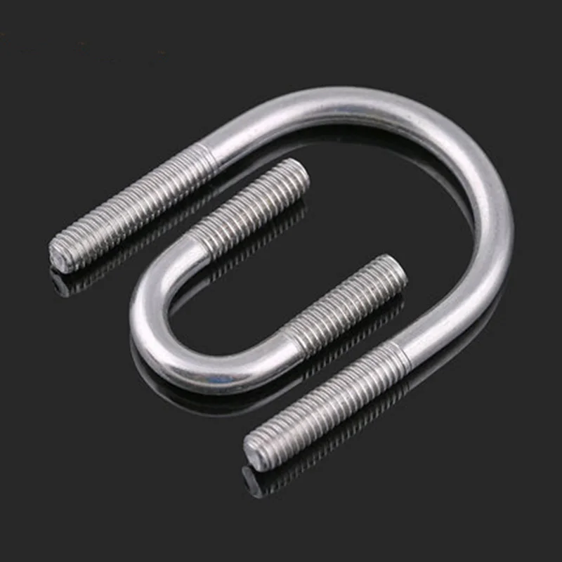 

1pcs M12 304 stainless steel U-screw U-shaped card U-bolt Riding cassette hoop Mechanical screws 42mm-114mm Length