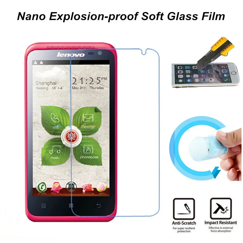 

Нано Взрывозащищенная (мягкое стекло) прозрачная защитная пленка для экрана Передняя защитная пленка для Lenovo S720