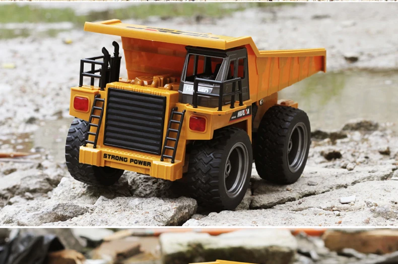HUINA погрузчик HUINA 1540 RC самосвал 1/18 2,4G 6CH сплав версия 360 градусов вращения строительная техника игрушка подарок