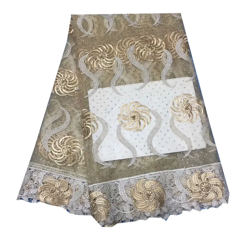 Новинка 2018 г. Высокое качество Африканский тюль кружевной ткани для вечернее