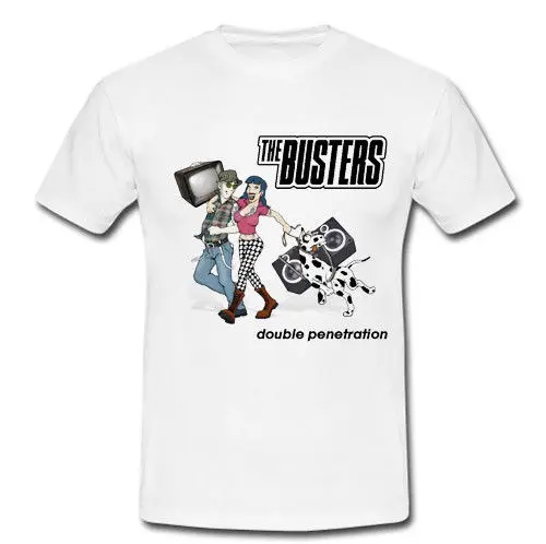 Футболка с двойным проникновением в третью волну футболка надписью THE BUSTERS