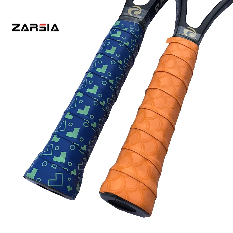Оптовая продажа 50 шт. вязкая теннисная овергрип ZARSIA Мути цветная печатная
