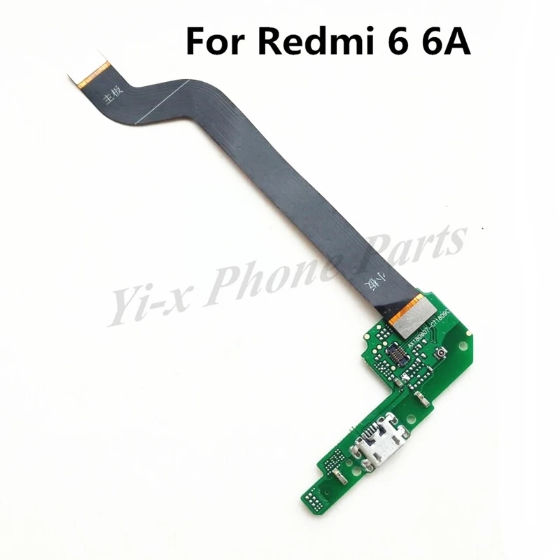 Usb зарядное устройство и материнская плата основная плата Подключения гибкий кабель для Xiaomi Redmi 6 6A