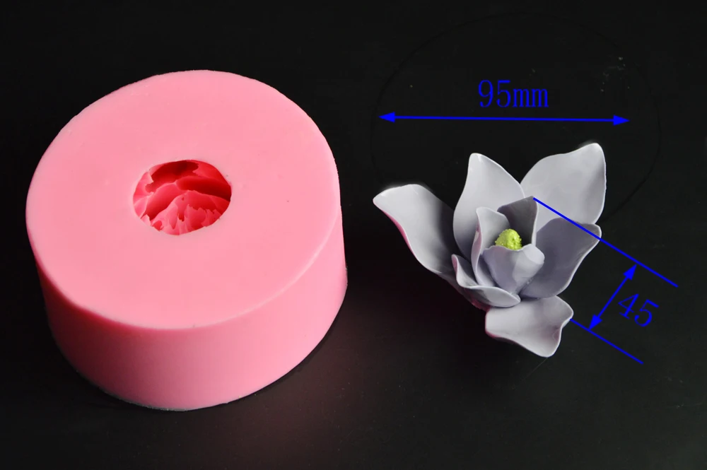 Пищевая 1 шт Жидкая силиконовая форма 3D Орхидея узор ручной работы форма для мыла, шоколада