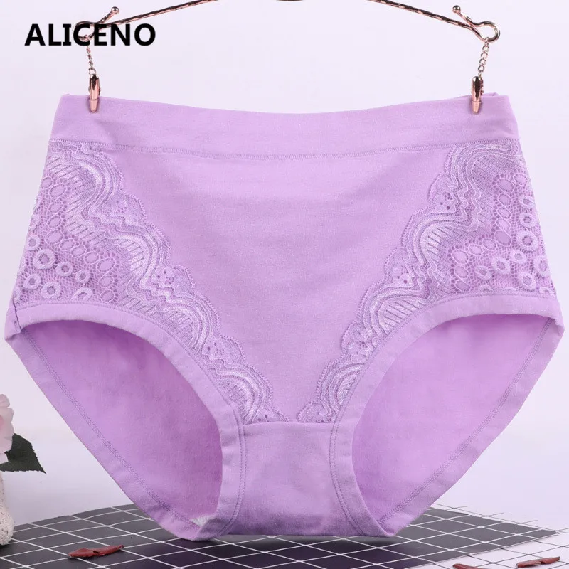 3 шт./лот, XL-6XL, большие размеры, высокая талия, женские трусики, одноцветные хлопковые трусы, нижнее белье, женские сексуальные кружевные бесшовные трусы 6634