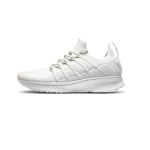 White EUR45 Xiaomi Mijia smart Sneaker спортивные 2 Uni-Mould Techinique новая система блокировки Fishbone эластичный вязаный вамп для мужчин - Цвет: White EUR45