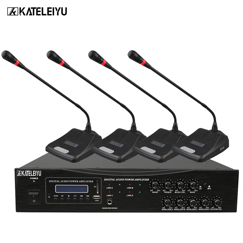Усилитель микрофона все в одном POS машина 901D 2 х канальный беспроводной Bluetooth