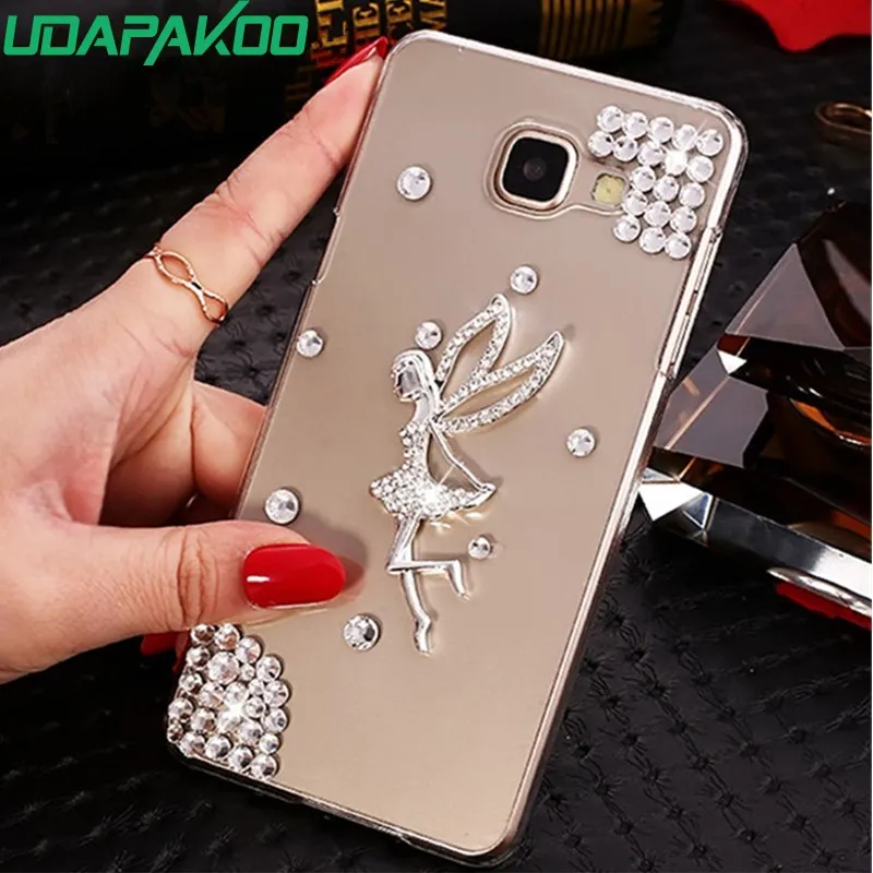 Udapakoo Модный 3D Блестящий чехол со стразами для Samsung Galaxy A7 2017 Прозрачный Алмазный