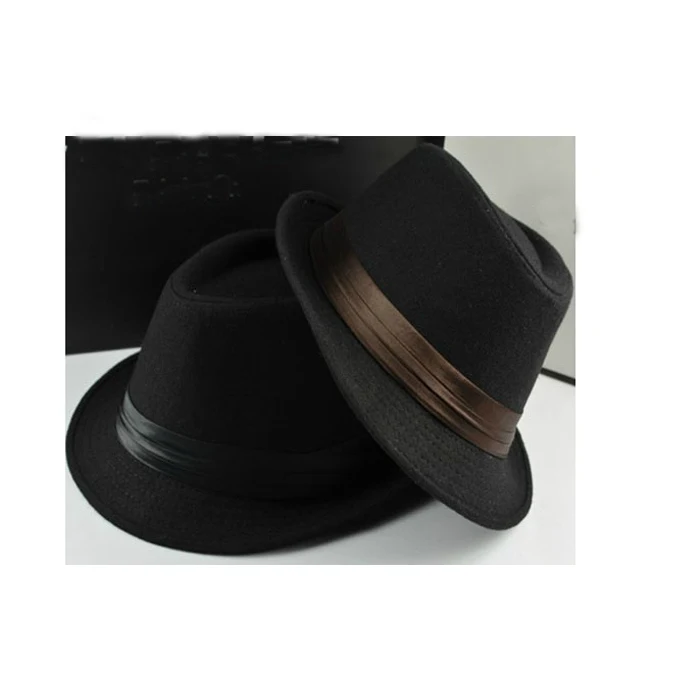 Новая шляпа котелок мужская повседневная Кепка fedora украшенная шелковыми