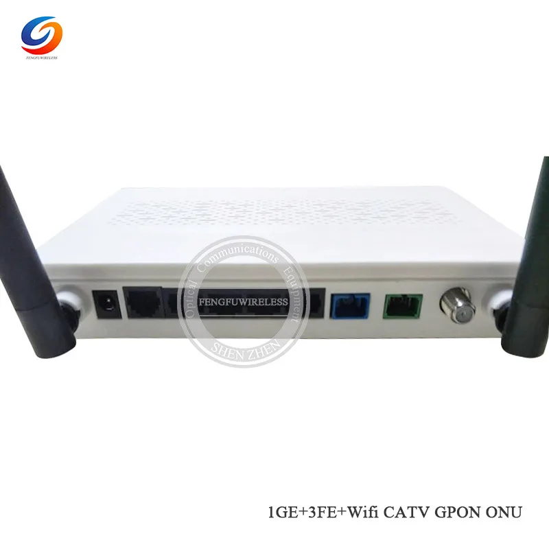 Горячие 1GE+ 3FE+ CATV+ wifi GPON/EPON ONU ONT маршрутизатор совместимый для huawei, zte GPON EPON ONT, английская версия с вилкой EU