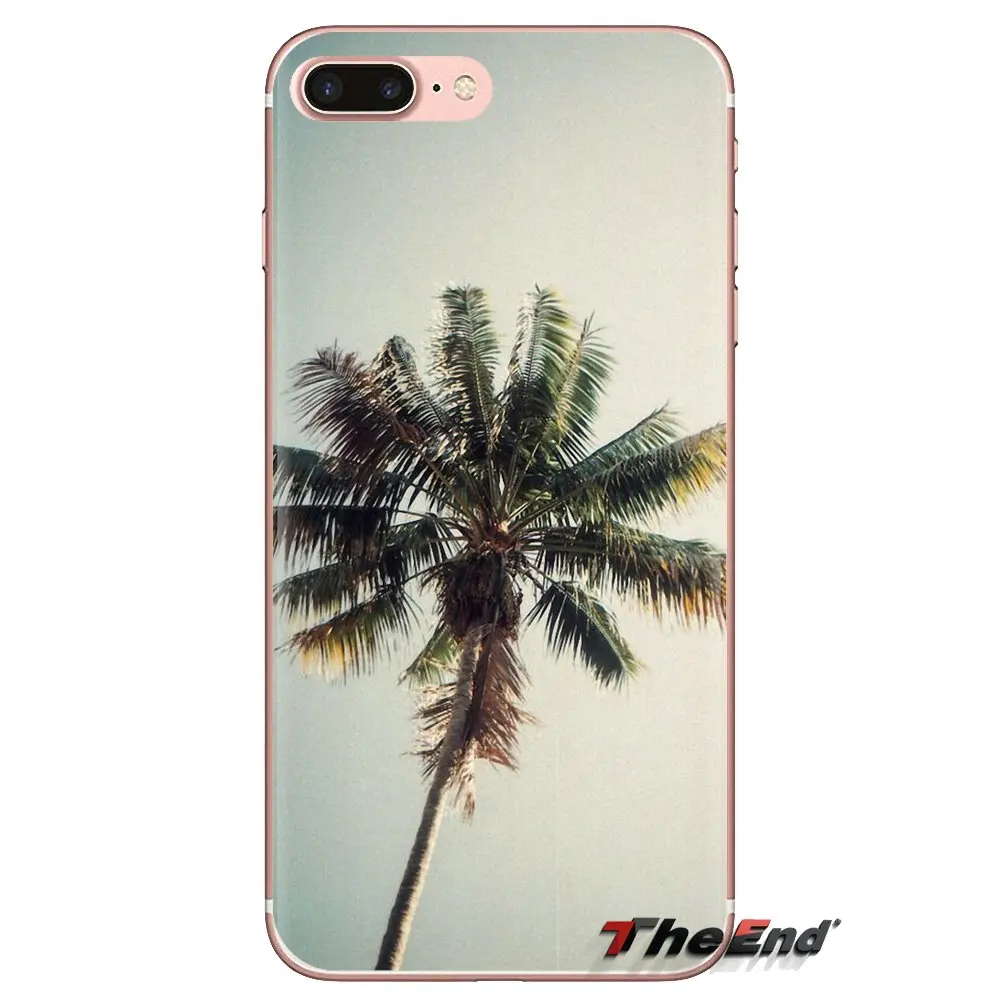 Soft TPU Cover For Xiaomi Mi3 Samsung A10 A30 A40 A50 A60 A70 Galaxy S2 Note 2 Grand Core Prime Tropical Beach Palm leaves Trees |