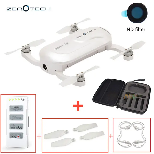 1 battery n filter DHL ZEROTECH Dobby Карманный Дрон для селфи с видом от первого лица с 4K HD Камера и 3-осевому гидростабилизатору gps Квадрокоптер с дистанционным управлением pk DJI mavic - Цвет: 1 battery n filter