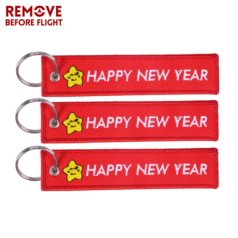 Christmas Gift Keychain Red Key Tag Fashion Car Keychains Motorcycles Chains Holder Happy New Year Chaveiro 20 PCS/LOT | Украшения и