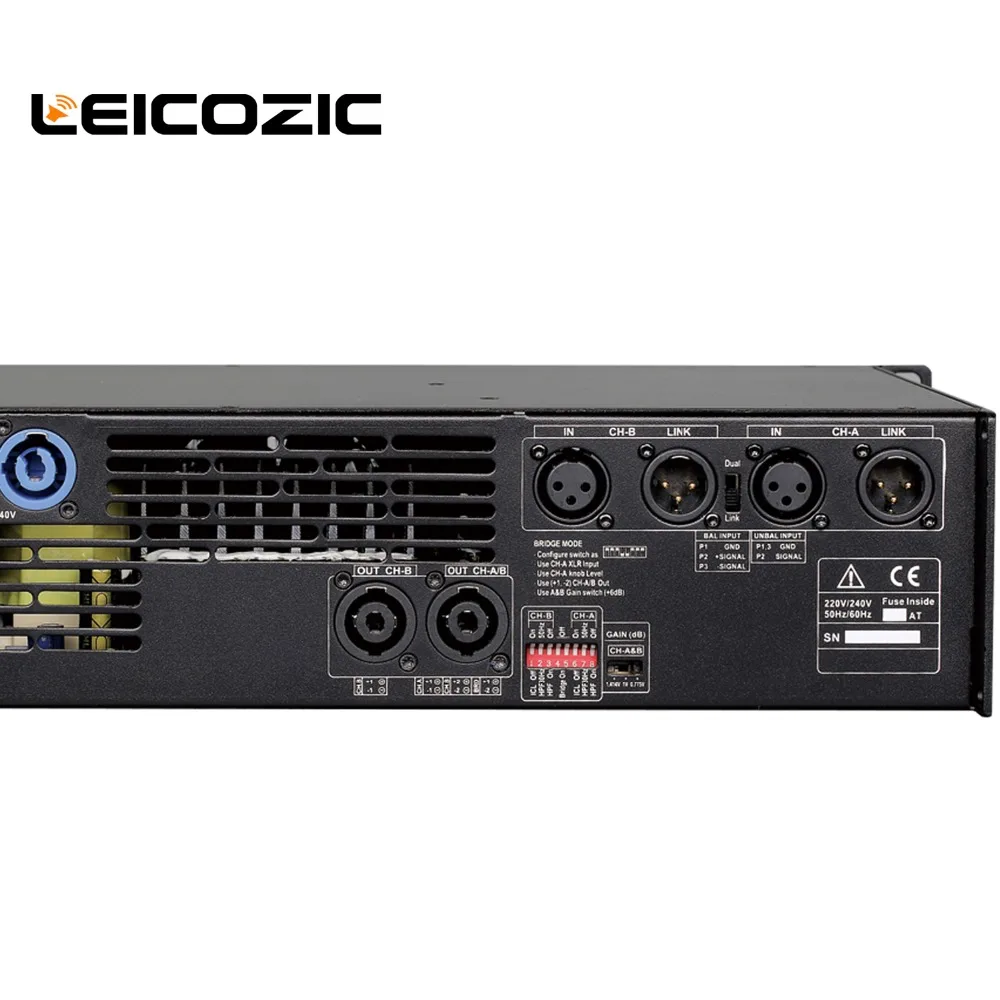Leicozic Max 4200 Вт усилитель мощности DH21300 1300 + RMS 8 Ом профессиональный для сцены
