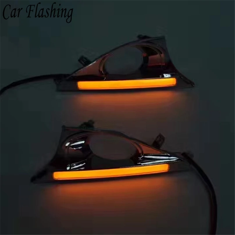 Автомобильный мигающий 1 пара DRL для Toyota Camry 2012 2013 2014 светодиодный дневные ходовые