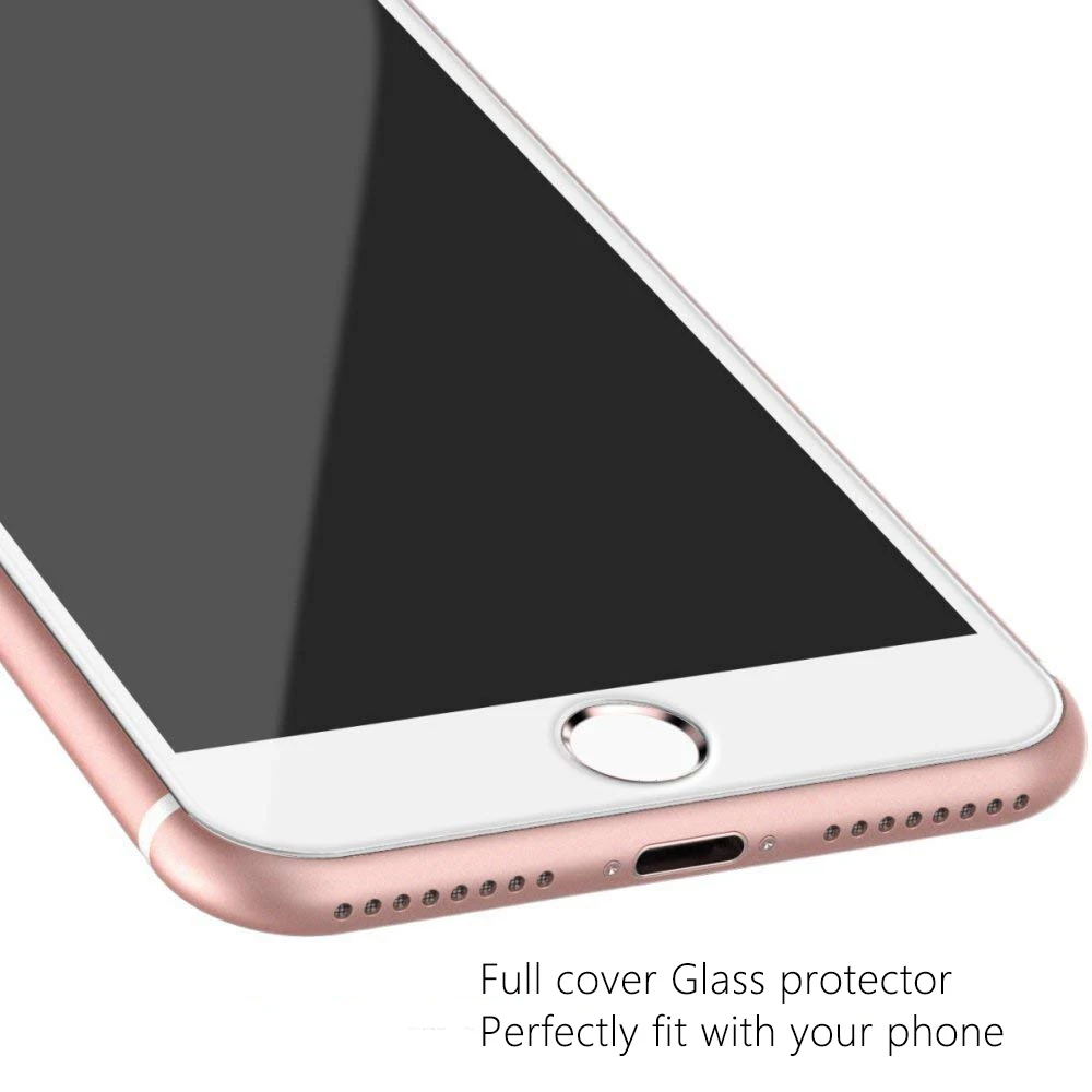 Закаленное стекло протектор 5D Edge для IPhone 6 6s 7 8 Plus X полное покрытие Защитное