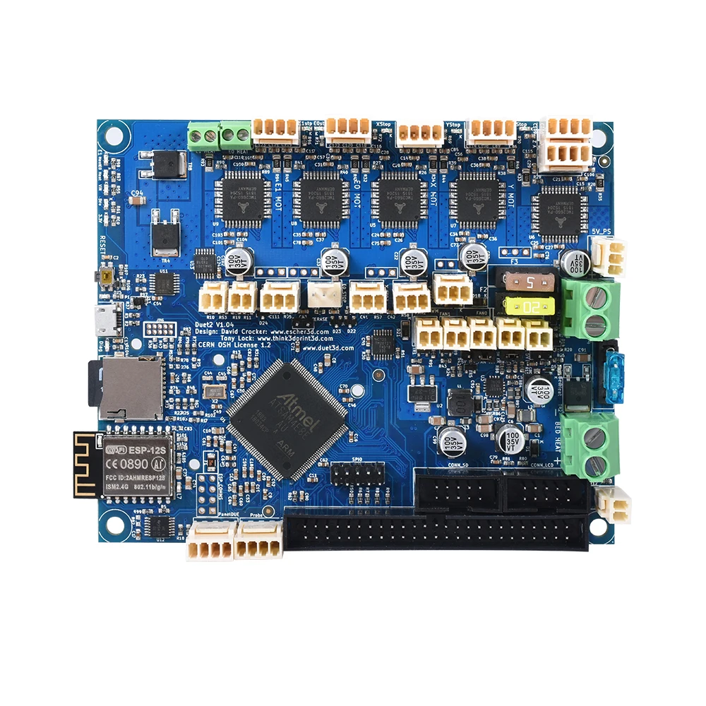 Duet 2 Wifi плата управления 32 бит клонированный Duetwifi+ 4,3 ''панель сенсорного экрана Плата расширения CNC к SKR V1.3 части 3d принтера