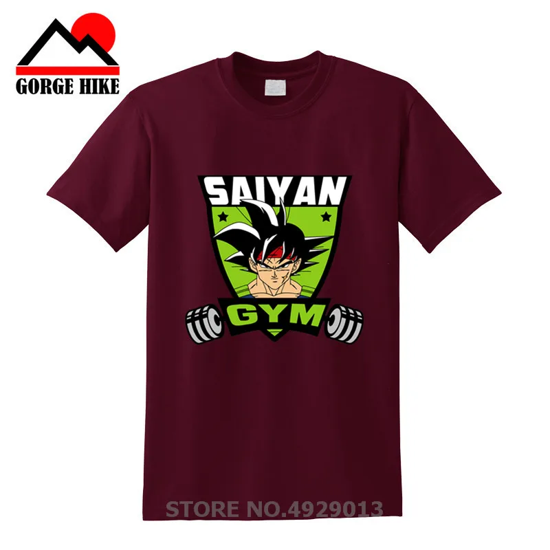 DB Z Super Saiyan Goku футболка для тренировок в тренажерном зале бодибилдинга с драконом