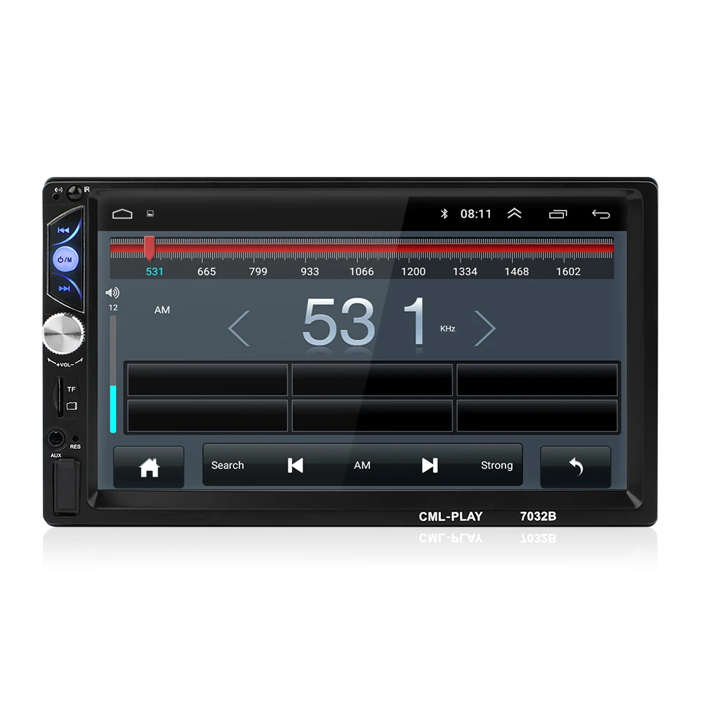 7 дюймов Android автомобильный Радио Стерео rds-система gps навигация Bluetooth USB SD 2 Din сенсорный автомобильный мультимедийный плеер аудио плеер авторадио