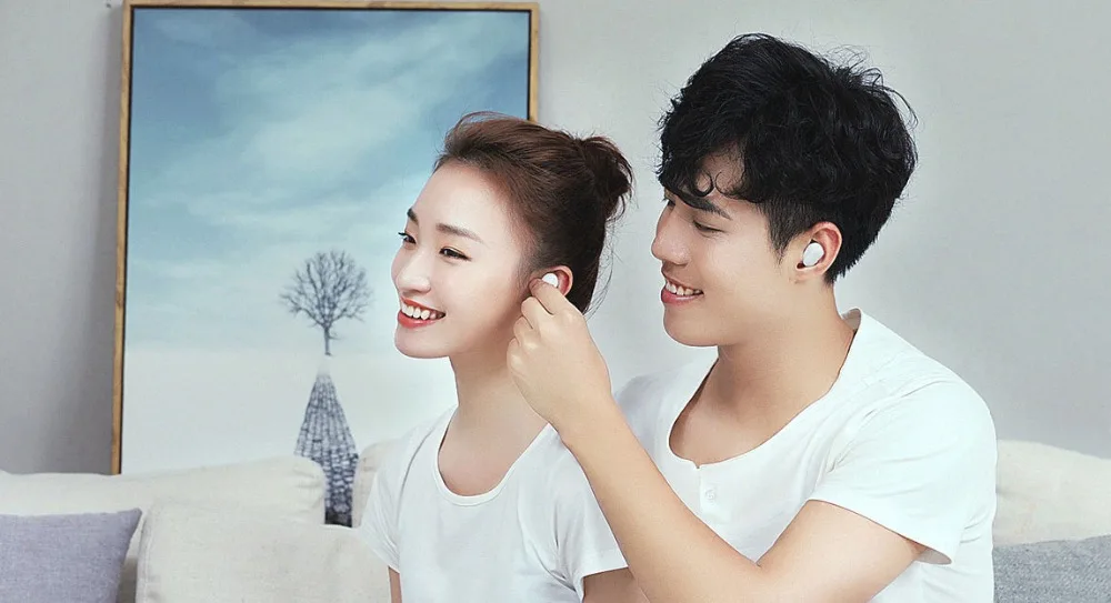 Xiaomi mi наушники AirDots Bluetooth Red mi TWS, стерео беспроводные наушники-вкладыши, бас наушники, Молодежная версия с mi c Handsfree