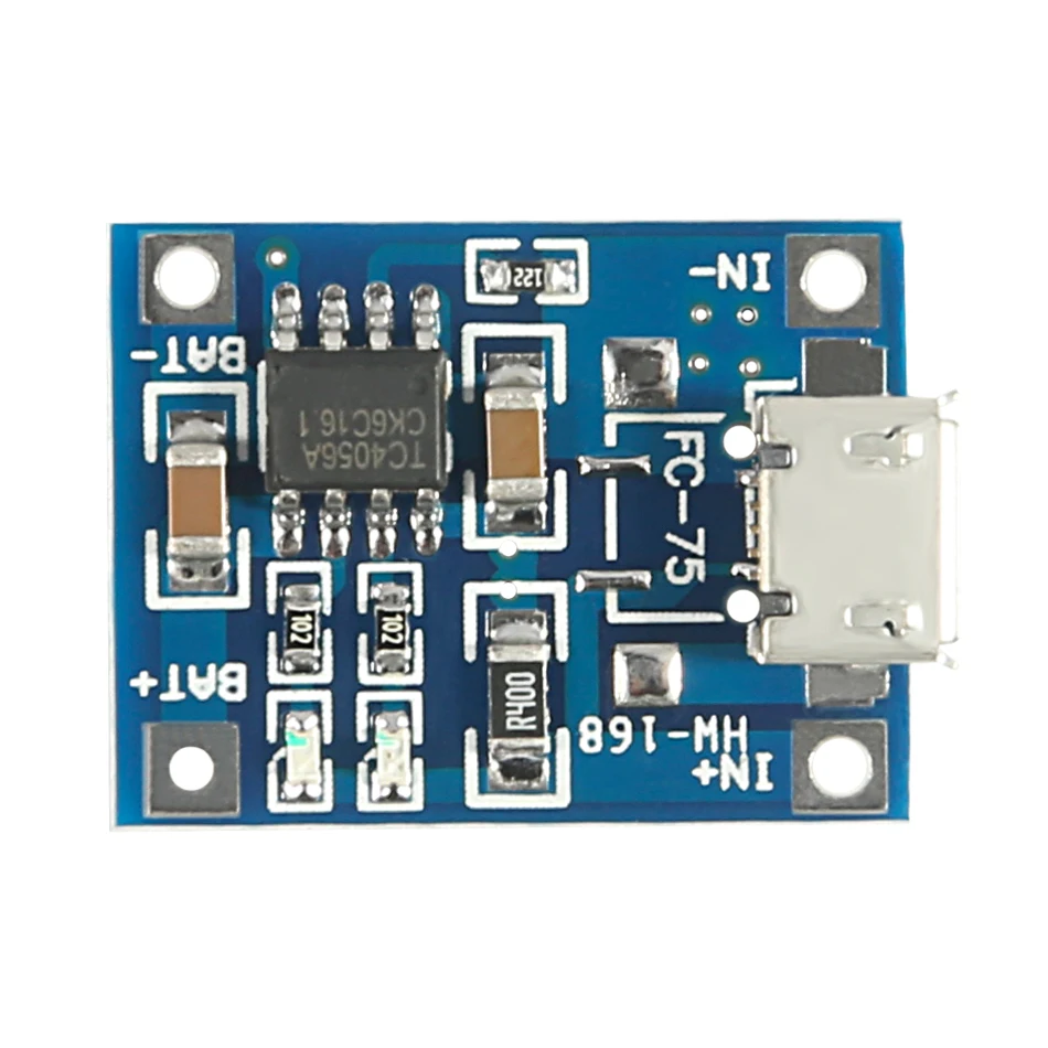 1 шт. TP4056 Micro USB 5 в 1A модуль зарядного устройства литиевой батареи зарядная плата с