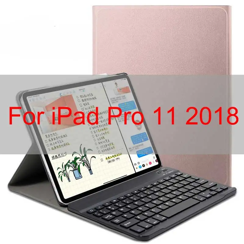 11 inch Rose WOWCASE клавиатура для iPad Pro 11 чехол Магнетическое умное Беспроводной Bluetooth клавиатура для iPad 11/12. 9/9. 7 дюймов чехол s Беспроводной клавиатура - Цвет: 11 inch Rose