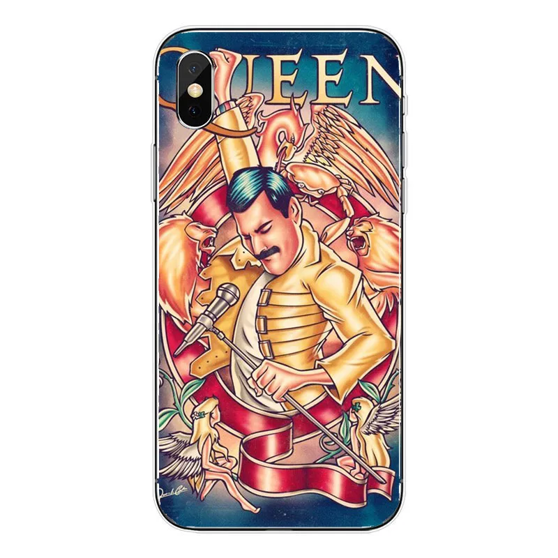 Силиконовый чехол Freddie Mercury Rainha для Apple iPhone 6 7 8 11 12Pro Mini Max X Plus | Мобильные телефоны и